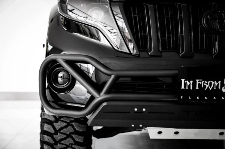 
4x4 Steel Front Bumper Car Accessories Bull Bar for Land Cruiser Prado 