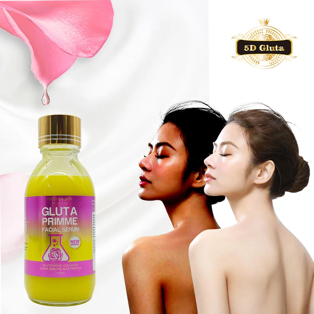 

Natural Organic 5 Days 125ml Thailand Gluta Primme Collagen Arbutin Milk Protien Whitening Brightening Nourishing Serum
