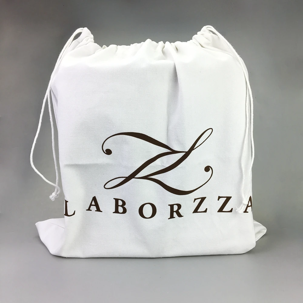 

Natural Cotton Reusable Muslin Storage Canvas Bag with Drawstrings, Customized color