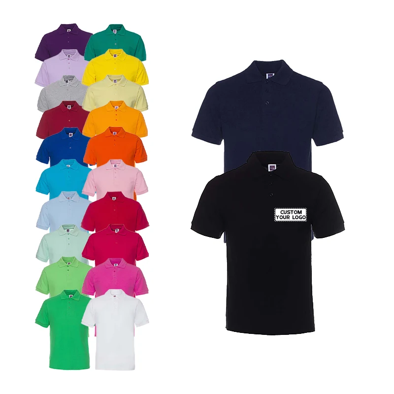 New Recommended Wholesale Spring and Summer Custom Logo Cotton Men's Casual High Quality Polo for Men