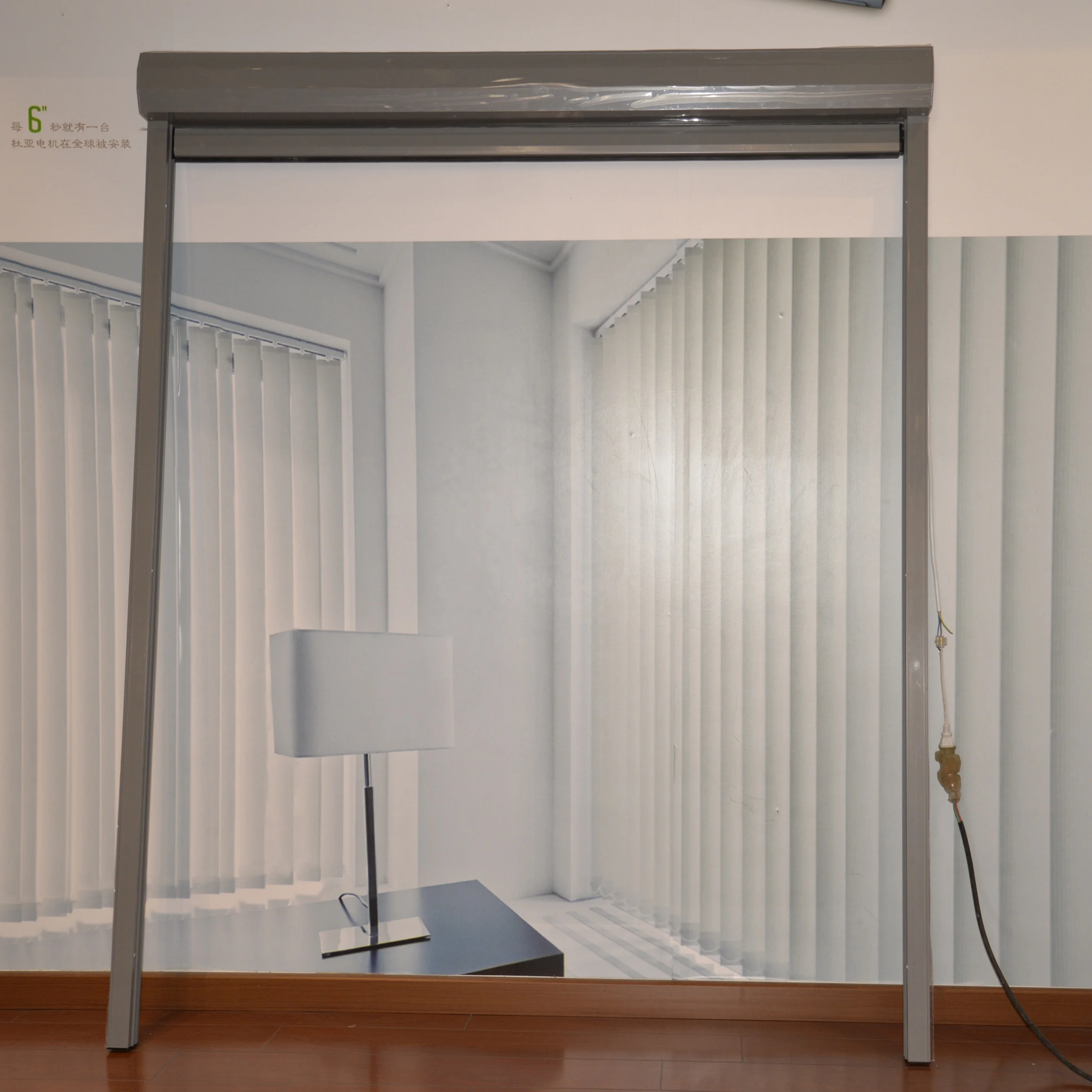 Waterproof Clear Pvc Outdoor Blind Transparent Zipper Track Roller