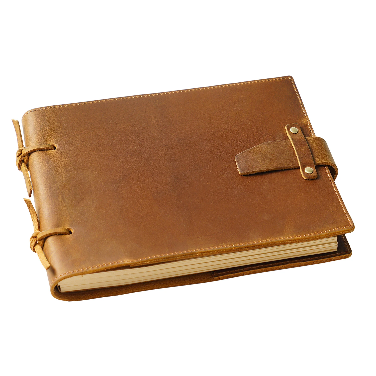 Genuine Leather Sketchbook Retro Painting Notebook Handmade Premium Quality Vintage Journal With Card Slot Writing Diary Gift