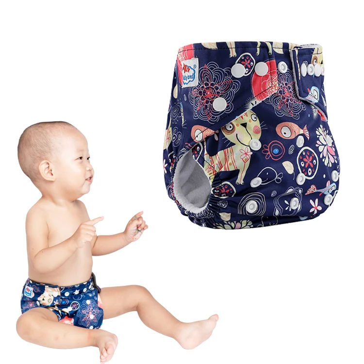 

Wholesale BABYLAND Cloth Diaper Reusable Nappy Pocket Baby Diaper Wholesale, 12solid 100printed