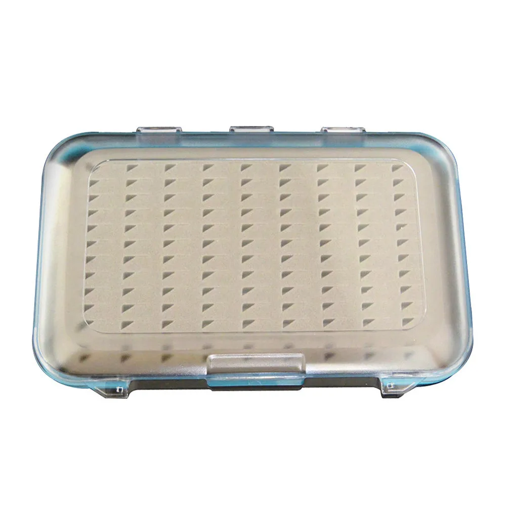 

Transparent Fly Fishing Tackle Box Waterproof Double Side Bait Lure Hooks Storage Boxes Carp Fly Fishing Kit Accessories