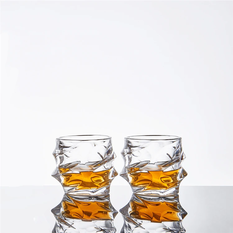 
Irregular shape whiskey / bourbon / vodka / xo glass 