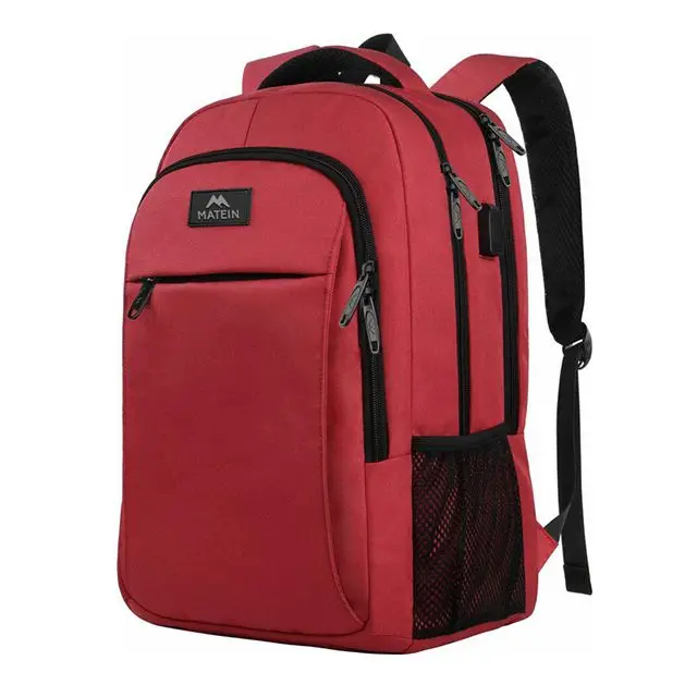 

B916-001 Anti Theft Slim Durable Laptops Backpack Travel Laptop Backpack With Usb Charging Port Water Resistant College School B