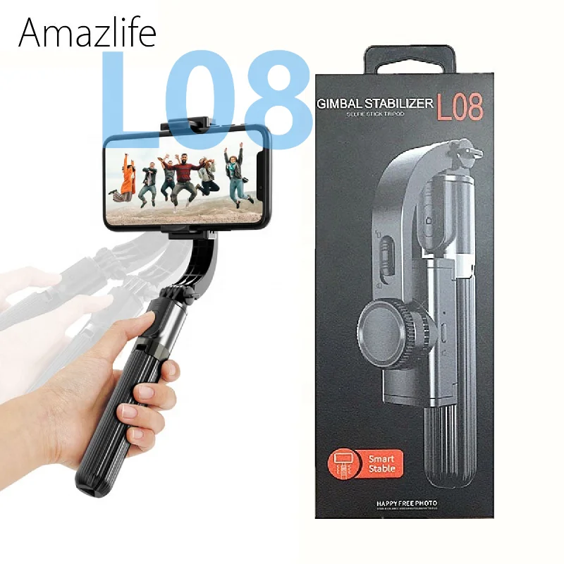 

Amazlife L08 Handheld Cellphone Gimble Smartphone Stabilizer LO8 perche selfi stabilisateur for Mobile Phone