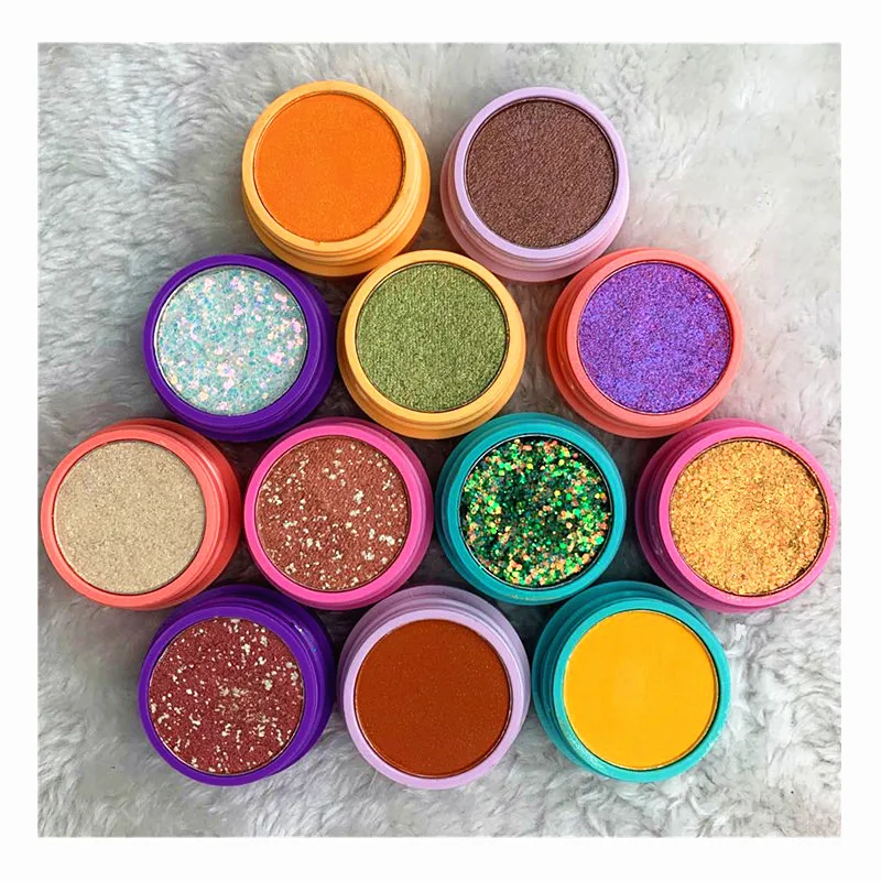 

Wholesale custom makeup high glitter pigment cream private label single liquid glitter eyeshadow