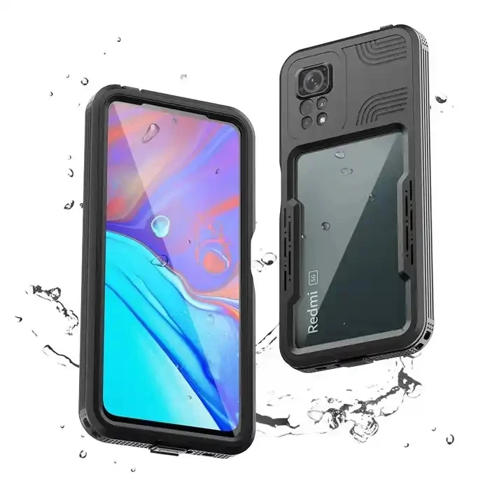 

Full Protect For Redmi Note11Pro case 5G / 4G Case Waterproof Underwater 2m Diving Swimming Shockproof TPU+PC Case