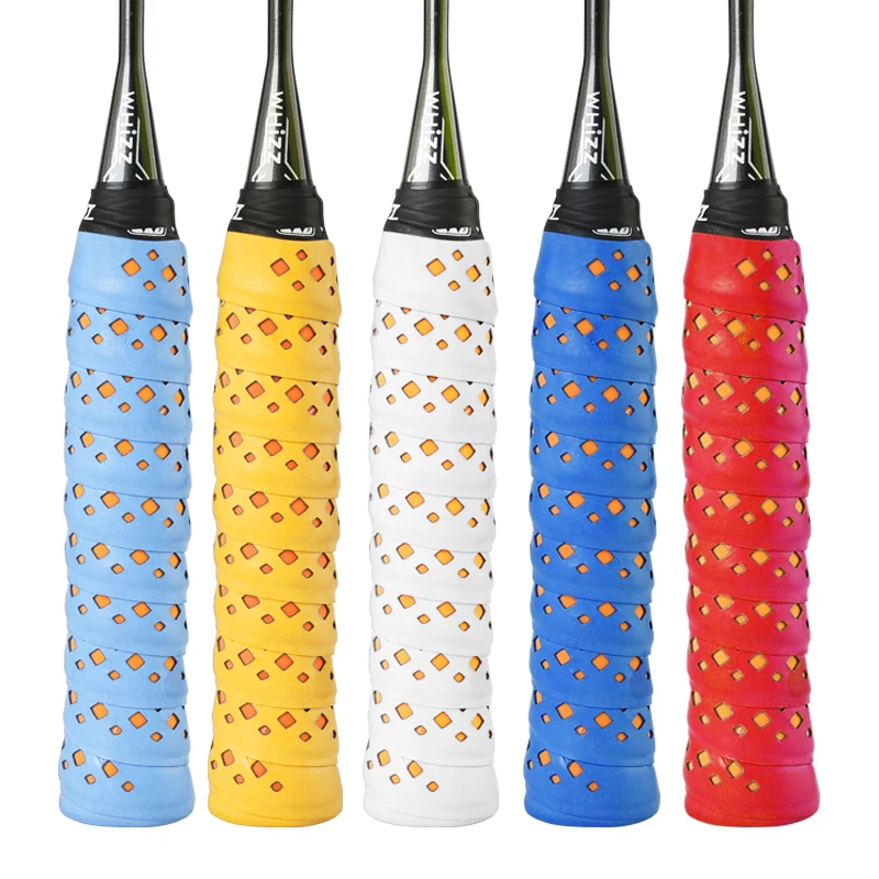 

tennis badminton grip Durable Silk Screen Dots PU Material Racket Grips Anti-slip