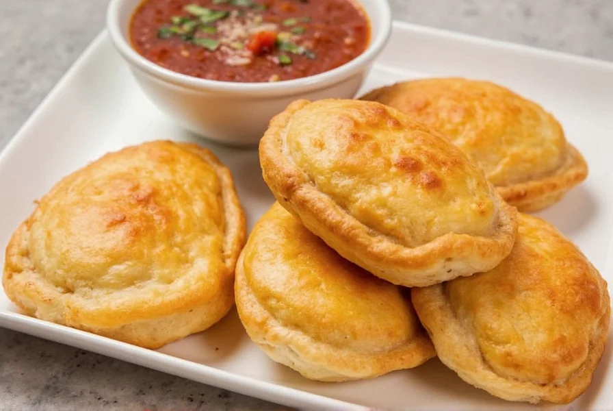 Colorful assortment of empanadillas with different fillings