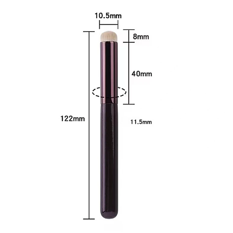 

Popular umei wooden handle and plastic handle available lip gloss applicator round lipstick brush