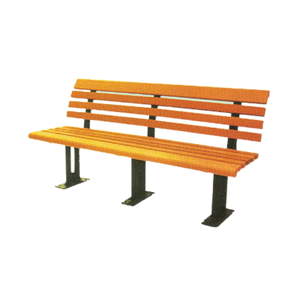 
park modern decorative outdoor street furniture long wood wpc benches with back 