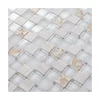 Light color shell resin mosaic and marble stone mosaic mixed crystal mosaic tile for wall and floor decor