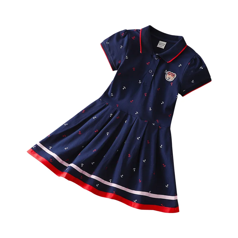 

KUYEEBEAR Summer Baby Girls Dress Polo Shirt Dress Short Sleeve Casual Little Girl Dresses 3 to 12 years