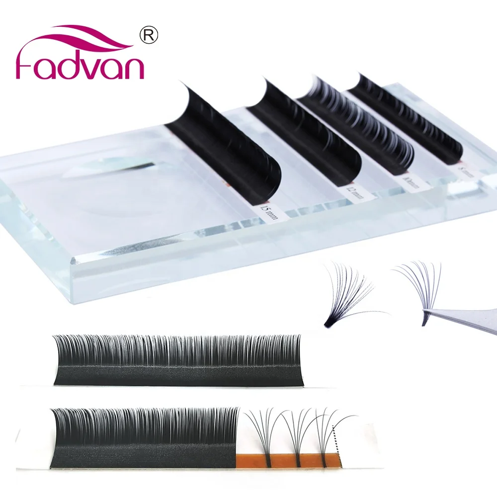 

Fadvan Mink Russian Volume Blooming Lashes Vendor Private Label Blooming Lashes Easy Fanning Eyelash Extensions