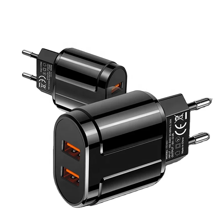 

Dual USB Portable Travel Charger USB Quickly Charger to Micro USB Cable Cellphone Charger