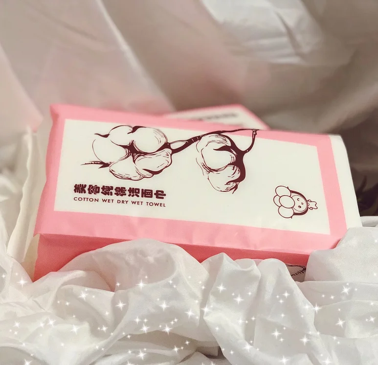 
pure cotton face wipe disposable cleaning face tissue disposable face towel 