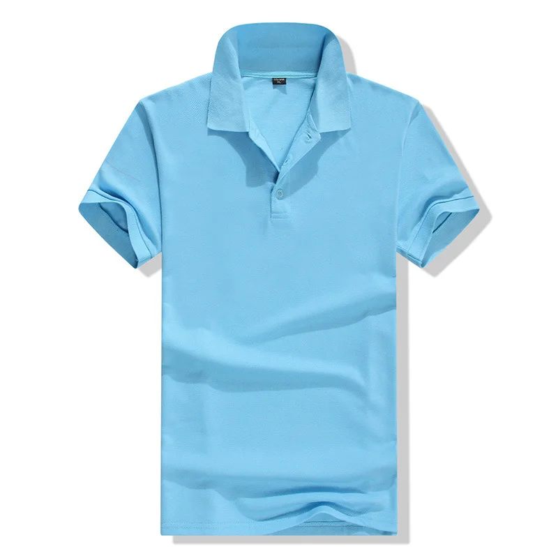 

Hot selling unisex 35% cotton customized logo quick dry breathable blank plain women and men polo shirt, Accept custom made color