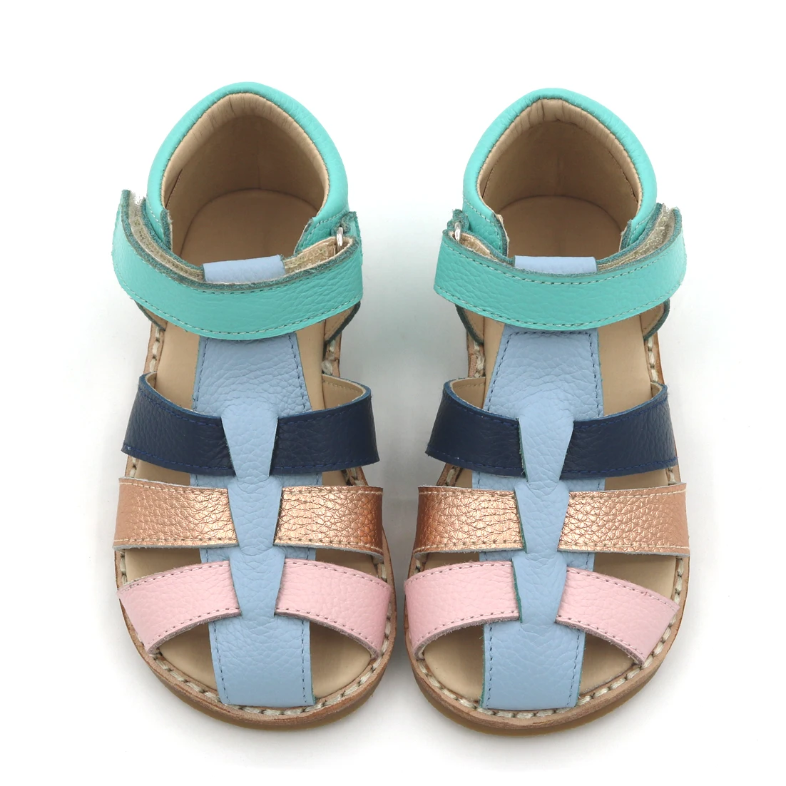 

Wholesale Summer Casual Flat Kids Dress Shoes Children Custom Boys Girls Baby Sandals Leather Light COW Strap OEM CAS Key Anti, Customized color