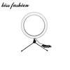 6" inch rechargeable mini table halo ring light photo booth, make up studio ring light with stand