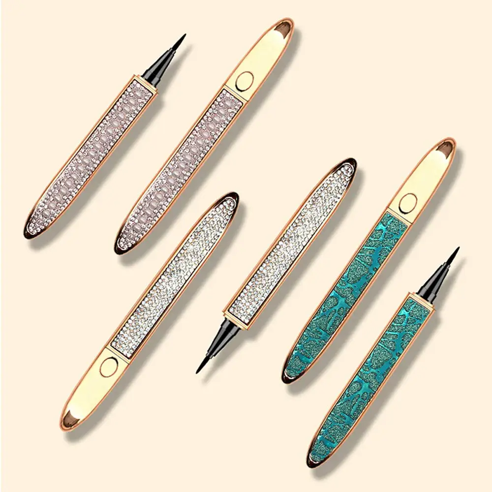 

2020 New design self adhesive eyeliner 3d mink eyelashes private label mink lashes magic eyeliner glue pen, Black/brown/white