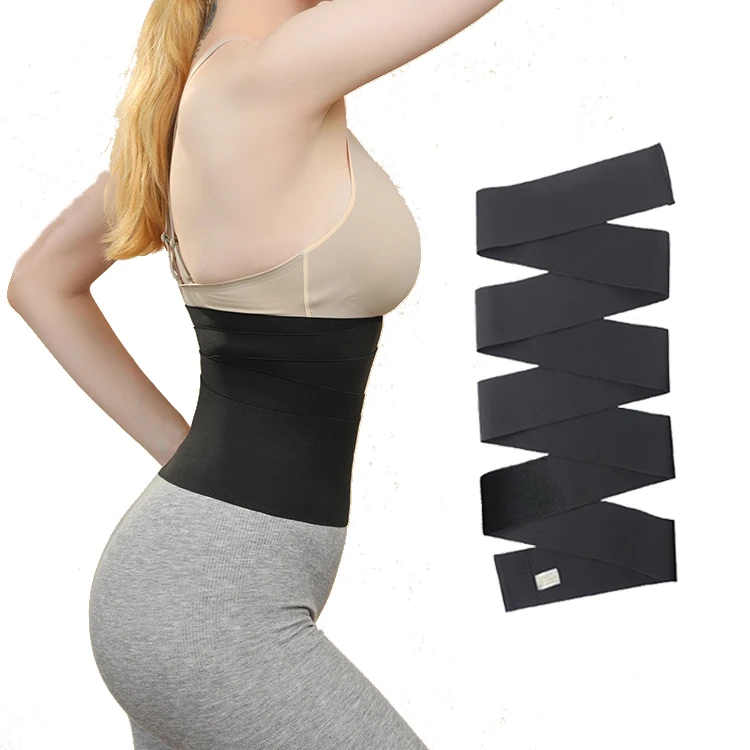 

Body Shaper Shapewear Waist Wrap Trimmers Nylon Women Fitness Slimming Belts Tummy Trimmer Waist Trainer, 3 colors