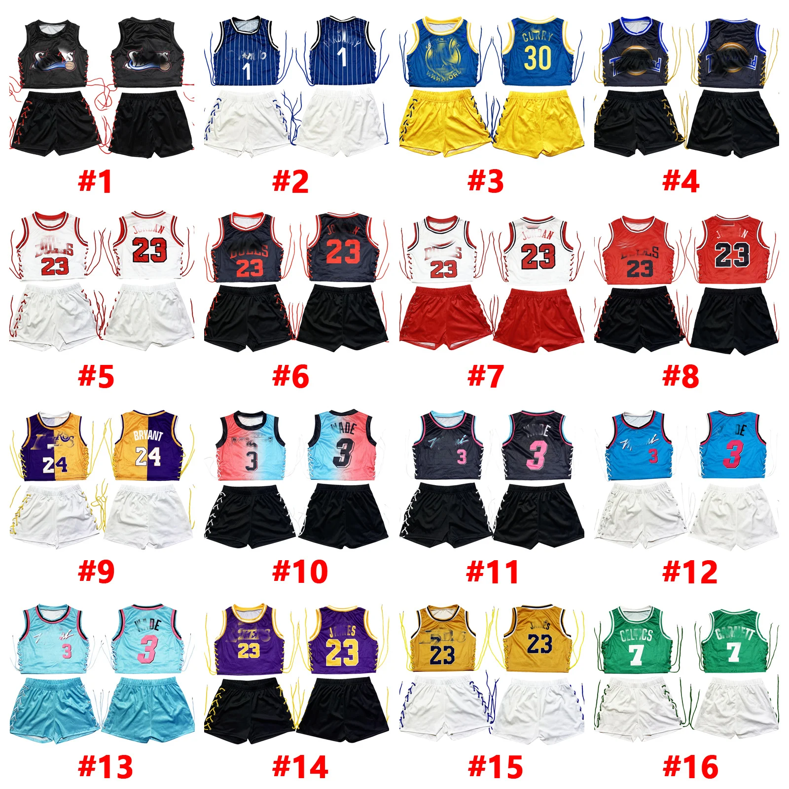 

Women Jersey set Basketball bull jersey Dress Two Piece Set Crop Tank Top And Biker Shorts Set, Pink