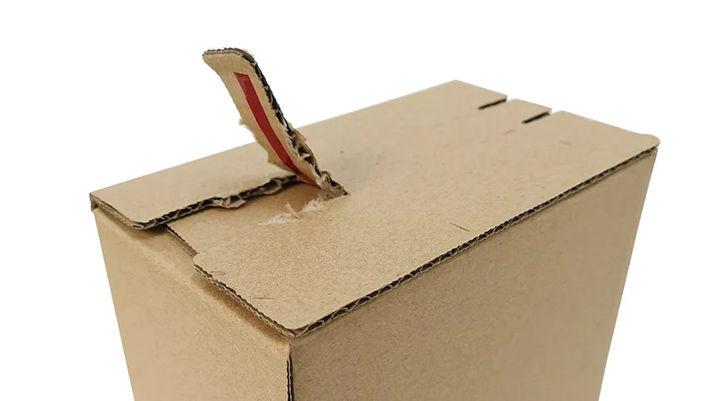 Custom Corrugated Paper Self Sealing Zipper Tear Strip Box Easy Tear ...