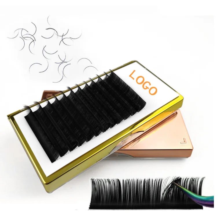 

LASHAP high quality matte false eyelashes extension individual lashes mixed tray natural mink lash extension private label, Natural black