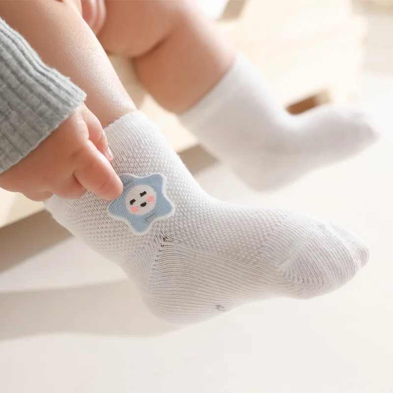 

SHANXIN custom pattern breathable soft summer hot sale cheap newborn baby socks