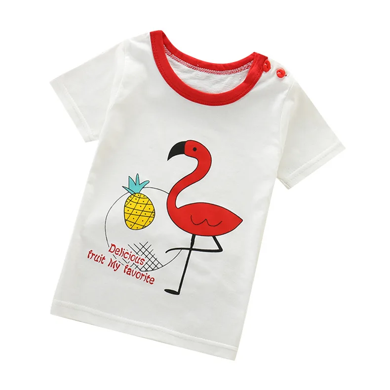 

2021 Children's Clothing Summer New Boys And Girls Half-sleeved Bottoming Shirt Top, Picture