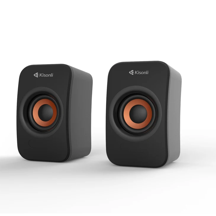 

Kisonli surround sound computer system speaker, Black
