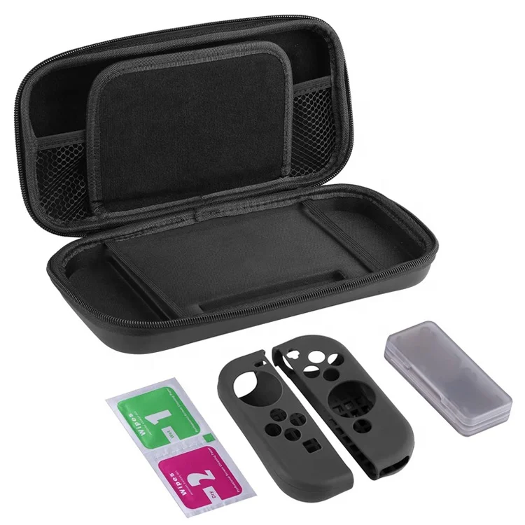

Game Accessories Set for Nintend Switch Oled Travel Carrying Bag Screen Protector Case Thumb Stick