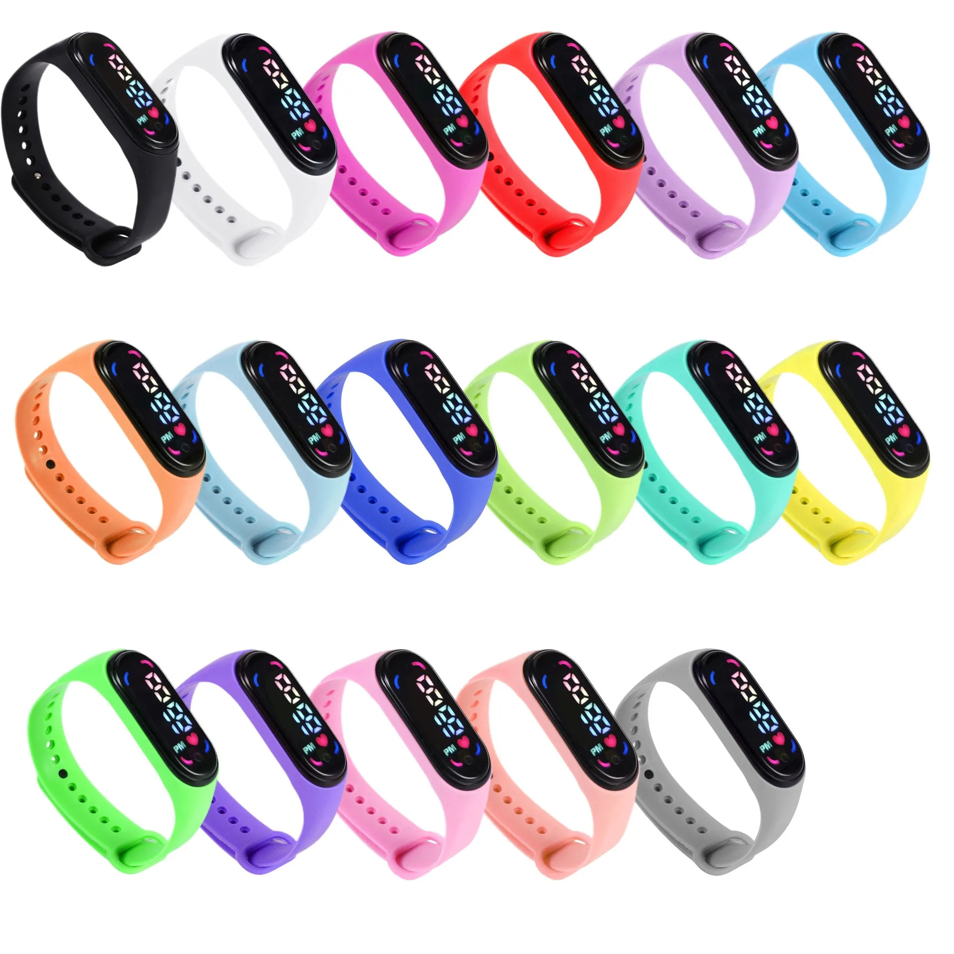 

M7 Touch LED Watch Children's Cartoon Electronic Watch Student Sports Gift Watch