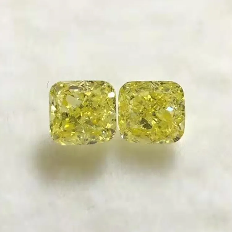 

delicate beautiful diamond earring jewelry finding 0.58ct SI-VS natural fancy intense yellow diamond loose stone