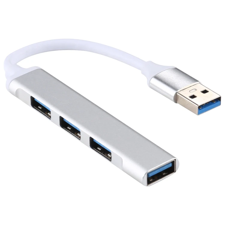 

Amazon Top Sale 4 x USB 3.0 Ports to USB 3.0 Aluminum Alloy HUB Adapter for Computer Transfer Data