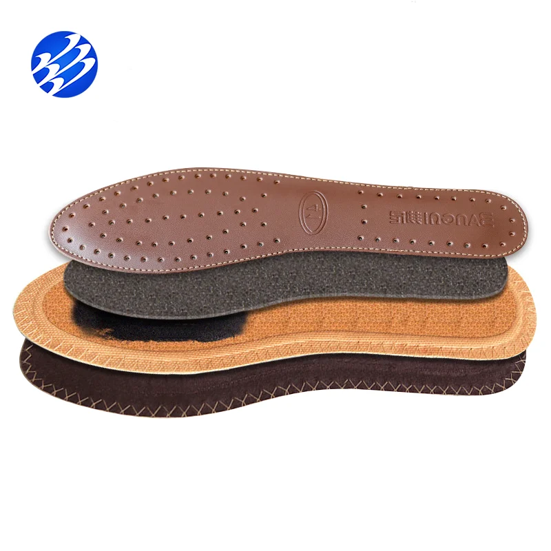 

Brand New Active Carbon Odor Control Premium Leather Insoles For Men, Brown