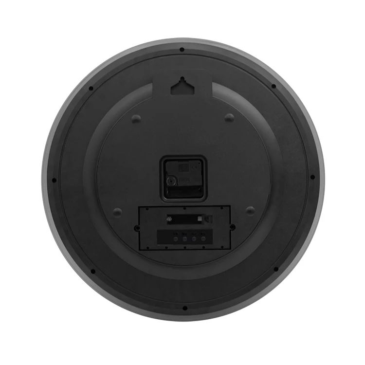 
17.5-inch round living room LCD calendar 3D digital with temperature and humidity display plastic wall clock 