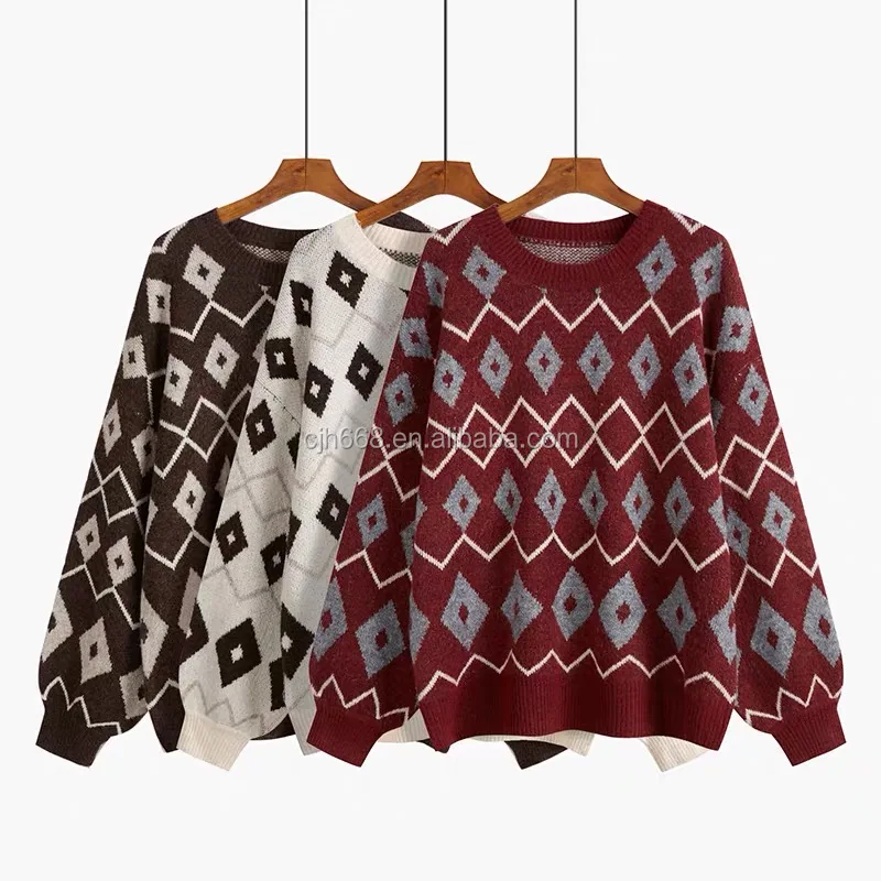 

2020 Wholesale Cheap Autumn Winter Pullover Fashion Knitted Sweater for Women