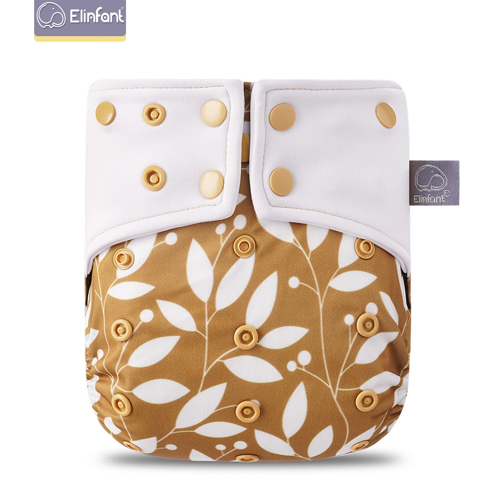 

Elinfant small wholesale ready to ship new print coffee lining nappy baby cloth diapers, More than 300 patterns