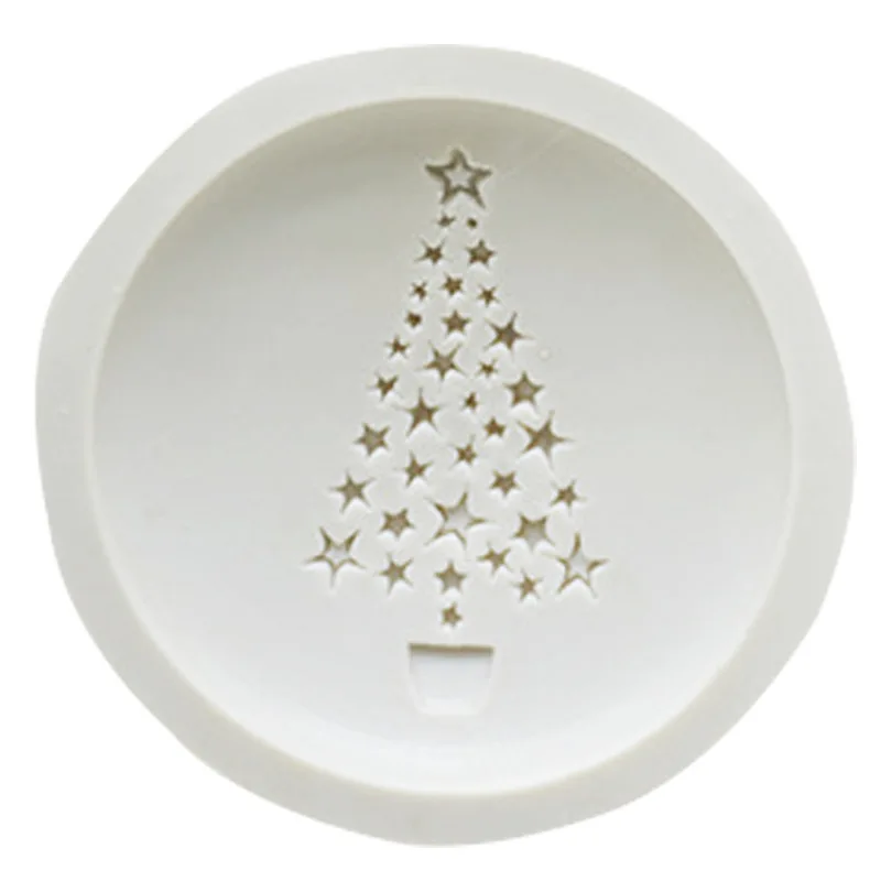 

Star Christmas Tree Plant Shape Fondant Silicone Mold Chocolate Baking Pastry Cake Tool Bakeware Mold Making Handicraft Mold