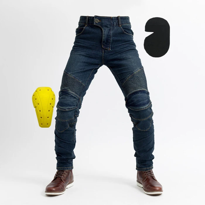 

Custom jeans for motorcycle pants for men, Black blue