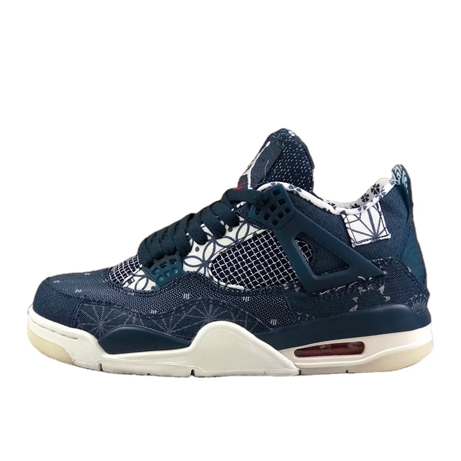

2022 New Women's Sports Shoes Men's Basketball Shoes High Quality AJ 4 Luminous Sole Basketball Shoes, Picture shows