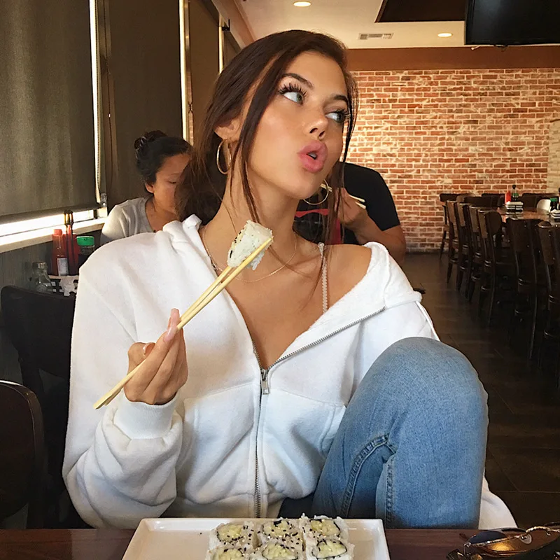 

High quality Wholesale Custom Logo Cotton Solid Color Zipper Hoodie