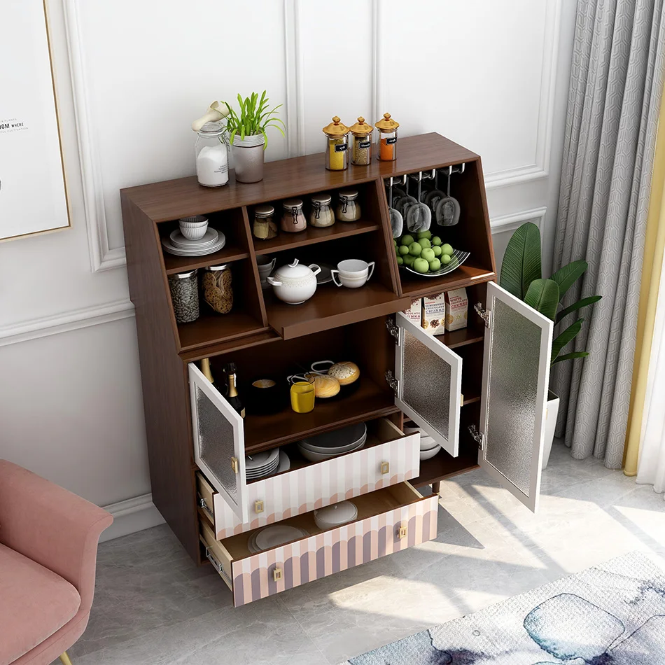 
Dining Room furniture Cupboard 2 drawers 3 doors modern storage bar Cabinet 