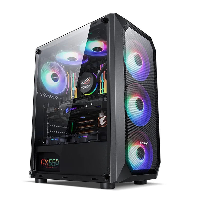 

IPASON AMD R7 3700X RX 5700XT 500G M.2 SSD DDR4 3200 16G High RAM Assembled Gaming Desktop Computer