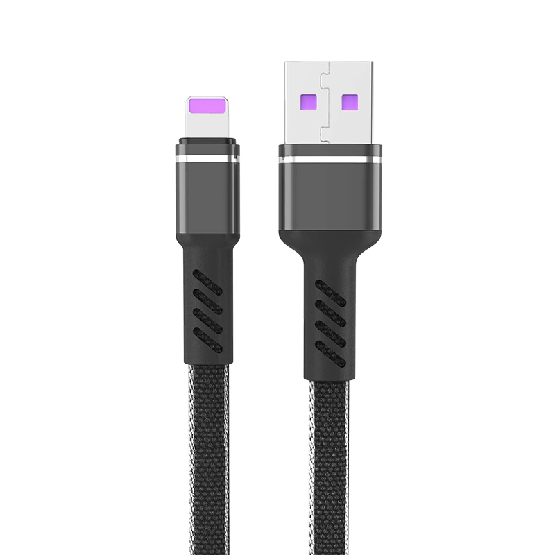 

Braided Nylon 5A Fast Charting Data Cable Type C USB 8Pin Cables For iPhone Samsung Huawei Cable Wholesale