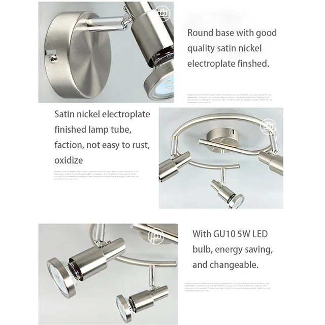 
Flexible Arms Adjustable Spot head ceiling light spot restaurant decorative lamp spot light 