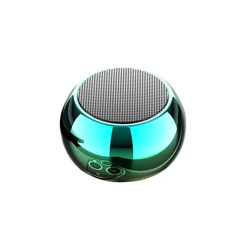 

hot sale Colorful Wireless Speakers Mini Round Steel Blue tooth Speaker Radio Support tws Subwoofer blutooth speaker